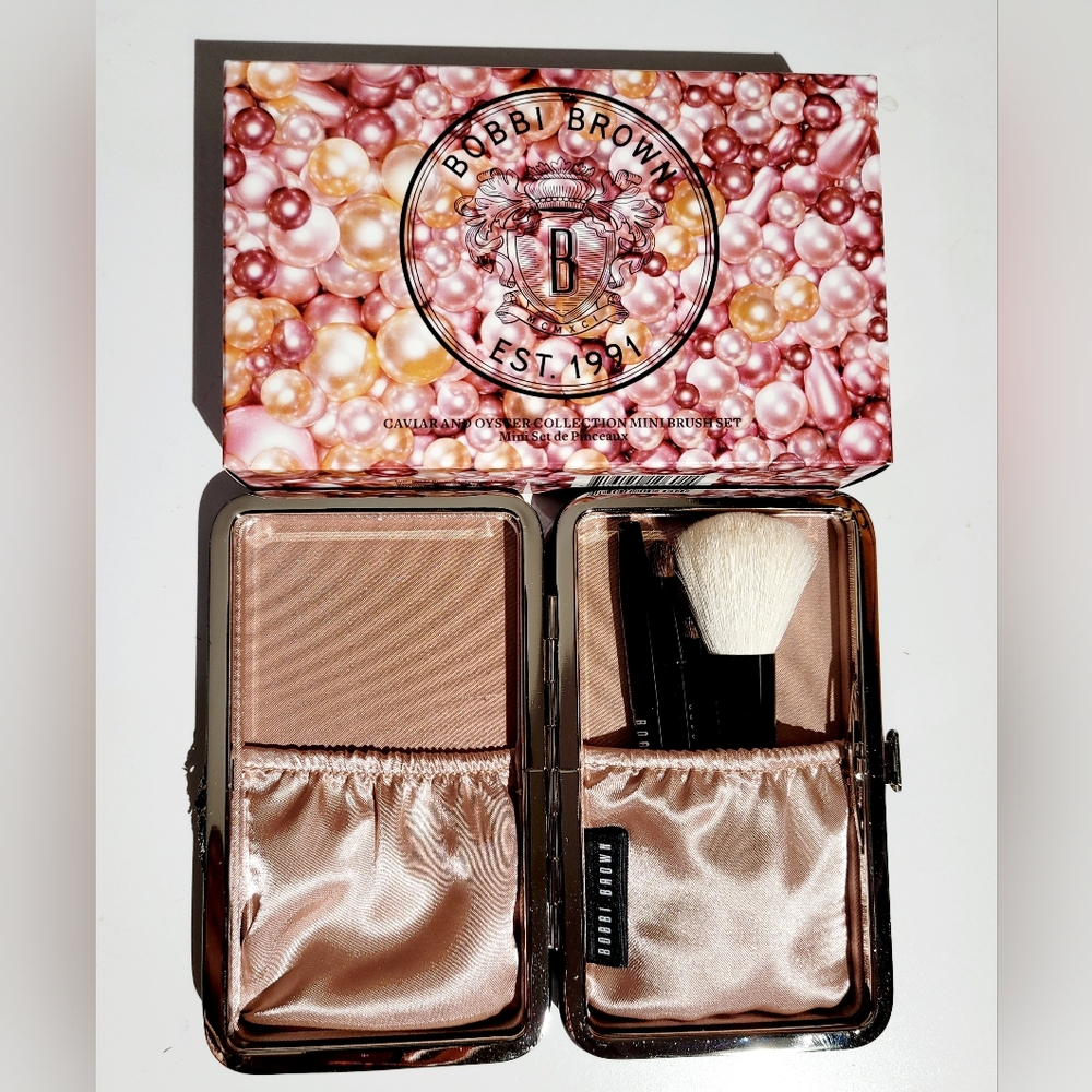 Bobbi Brown Caviar And Oyster Collection Mini Brush Set New LE